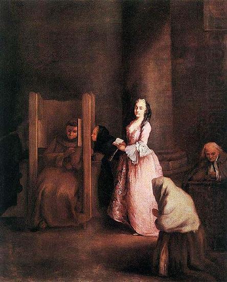 Pietro Longhi The Confession china oil painting image